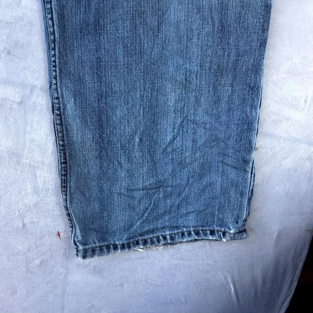 Vintage Old Navy Blue Jeans Men's 36x30 Blue Denim Cotton Wide Leg Loose Fit